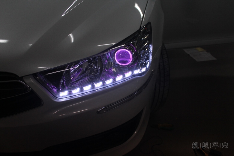 合肥雪铁龙新世嘉改装车灯,配置正版Q5_世嘉