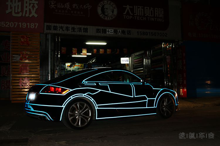 夜间反光条太漂亮了_北京马自达6论坛