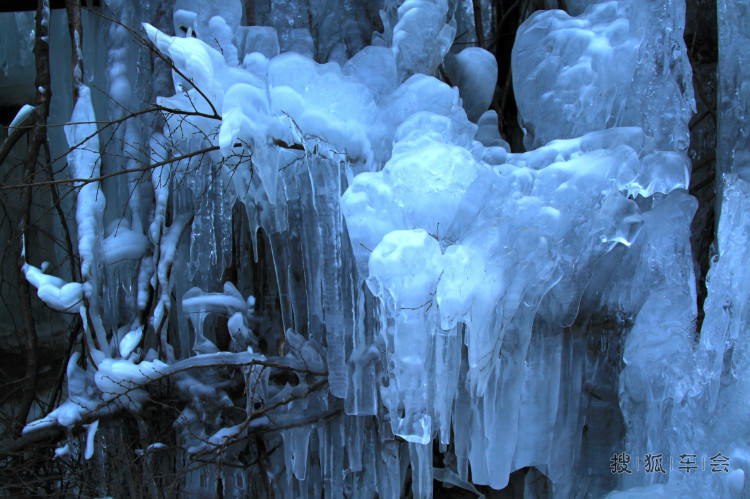 密云桃源仙谷冰瀑布景观_北京比亚迪S6