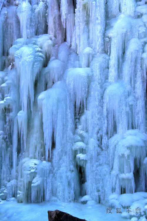 密云桃源仙谷冰瀑布景观_北京比亚迪S6