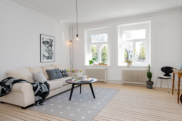 101平米开放式美丽家 北欧风格三居室装修效果图