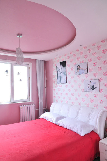 浪漫婚房 超萌46平米现代田园风装修效果图