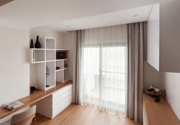 禅意宁静极致简洁的日式一居室装修效果图