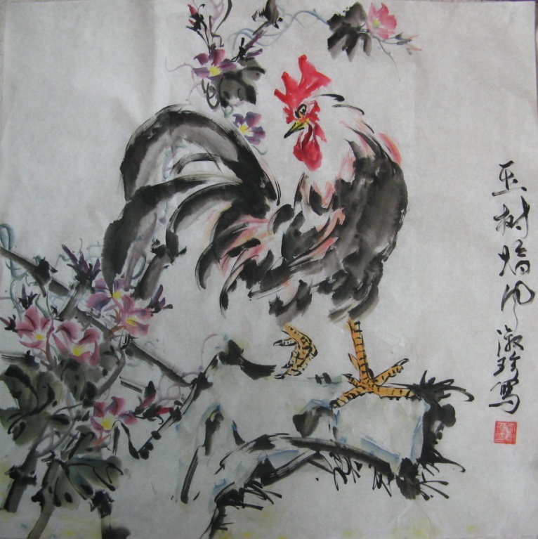 海绵画《玉树临风》