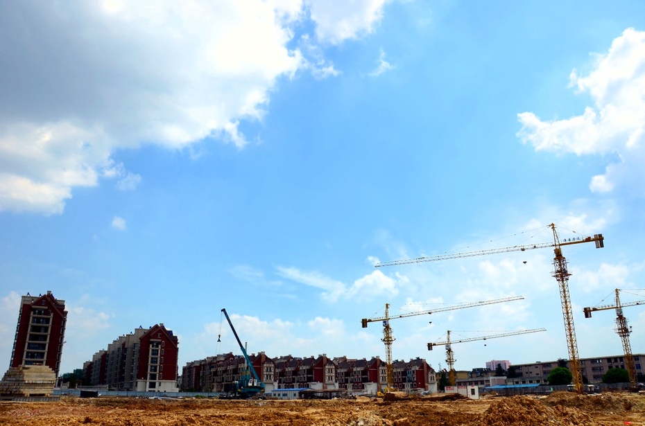 正在建设中的三八村