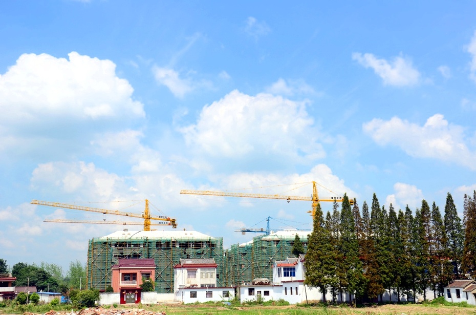 正在建设中的三八村