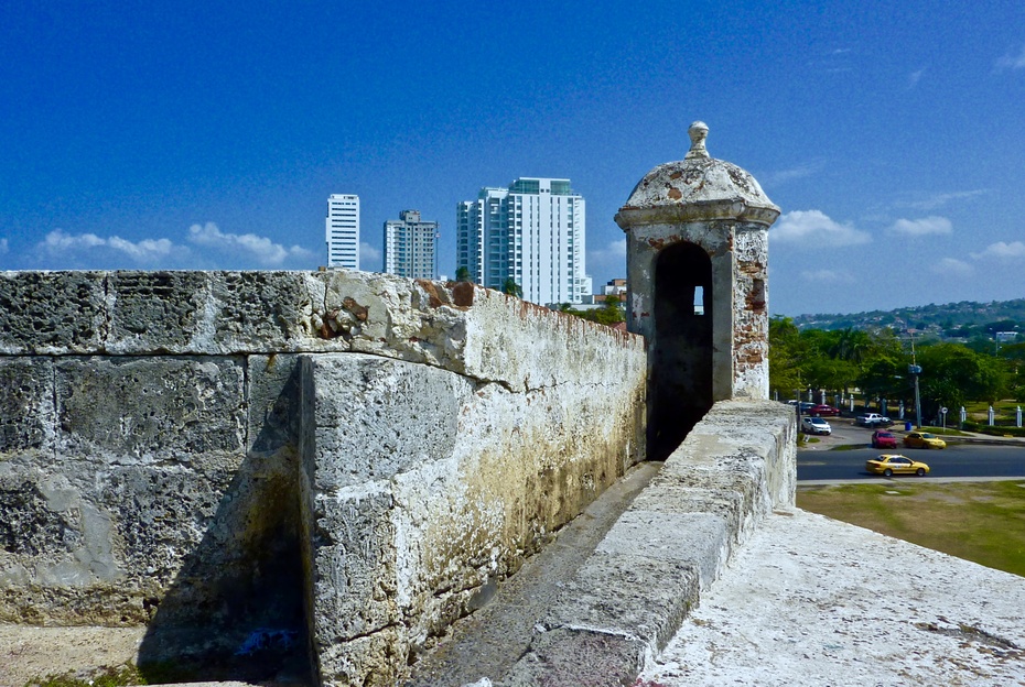 哥伦比亚卡塔赫纳要塞城墙colombiacartagena