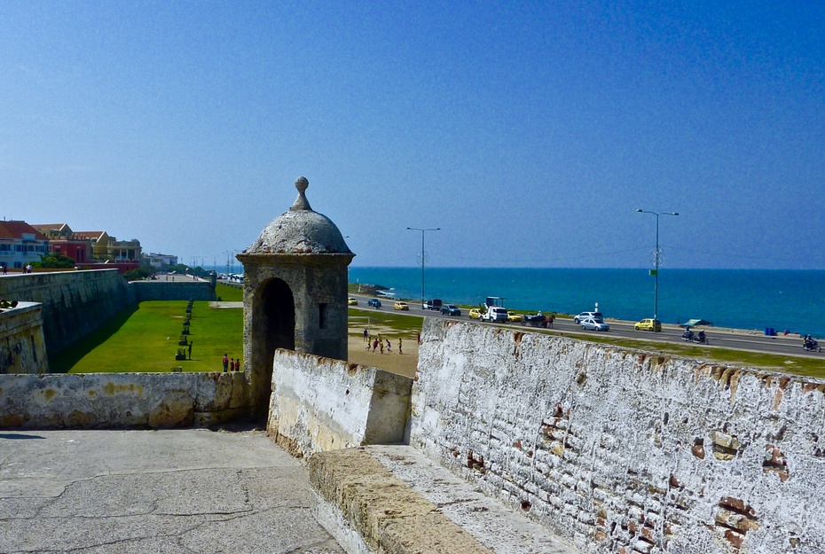 哥伦比亚卡塔赫纳要塞城墙colombiacartagena