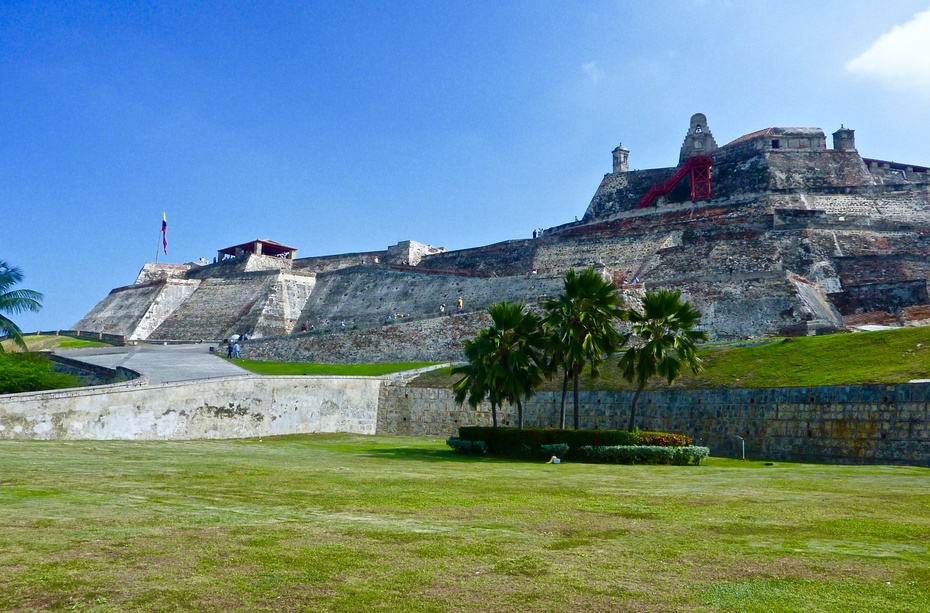 哥伦比亚卡塔赫纳要塞城墙colombiacartagena