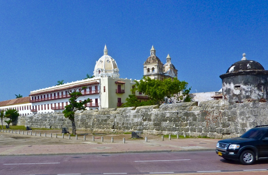 哥伦比亚卡塔赫纳要塞城墙colombiacartagena