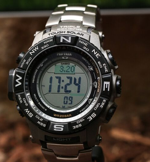 首頁 手錶首飾 casio 卡西歐 prw-3500t-7cr 登山系列 男款電波腕錶