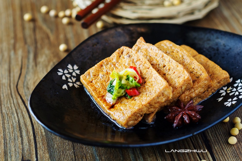 香卤油炸豆腐 ---- 素菜荤食 - 荷塘秀色 - 茶之韵