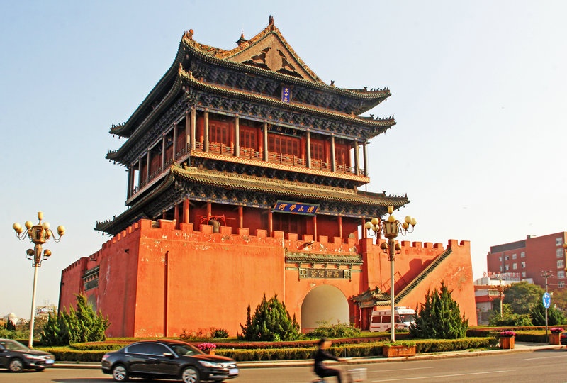 临汾漫步汾河滨,彩虹大桥观日落--山西黄河行之五