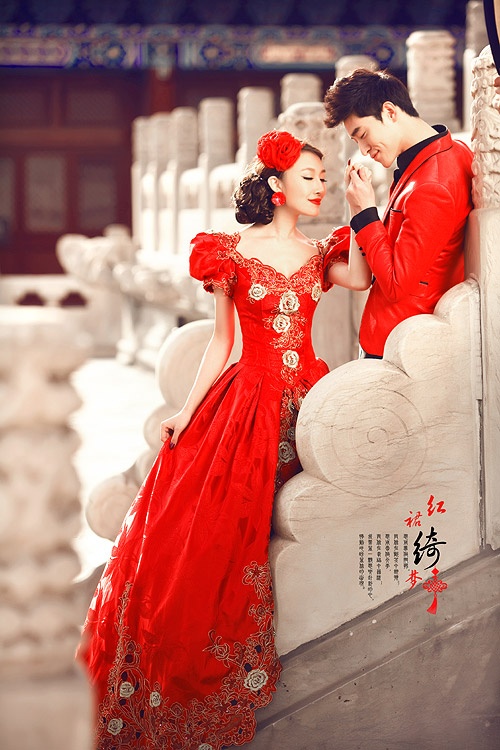 梦见红婚纱_婚纱情侣头像(2)