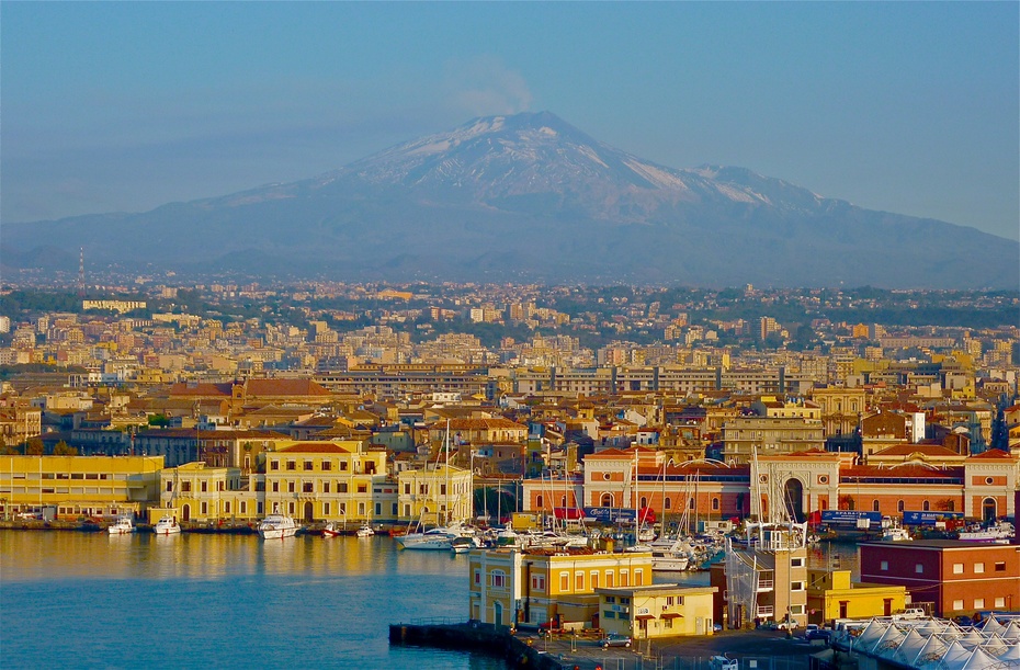 意大利西西里岛卡塔尼亚港siciliacatania