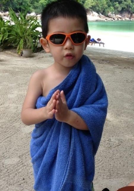 豪门阔太胡静3岁儿子可爱近照曝光(图)