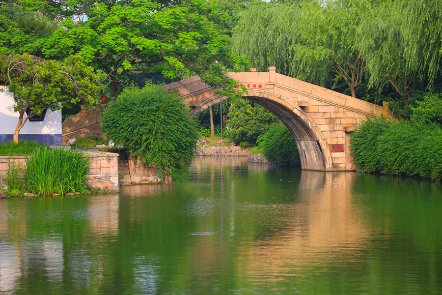 温州南塘石拱桥图片