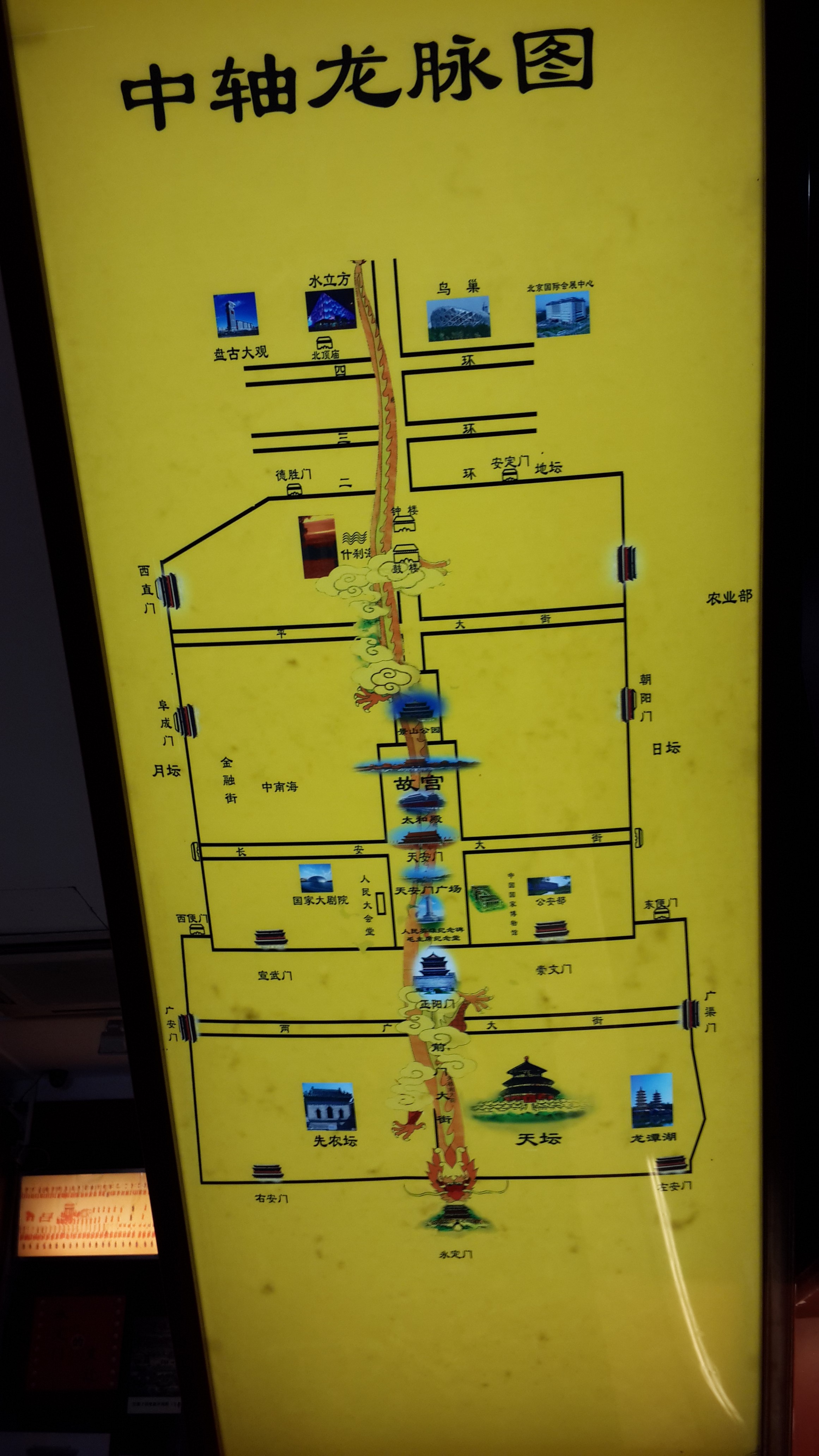 北京中轴线 简图图片