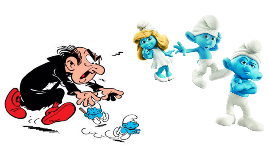 看《蓝精灵》电影