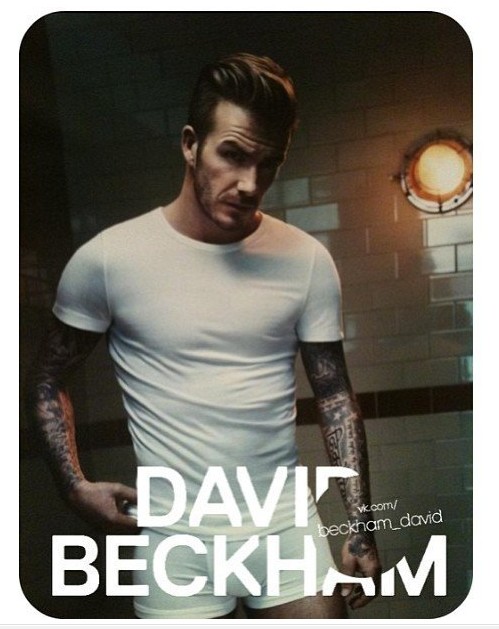 知名品牌h&m与足球巨星大卫·贝克汉姆合作推出的david beckham内 