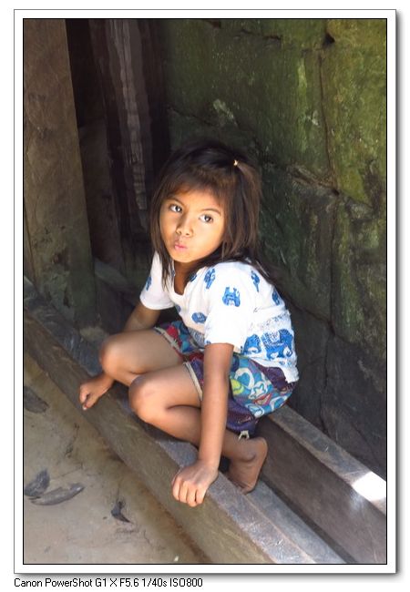 漂亮的柬埔寨小女孩