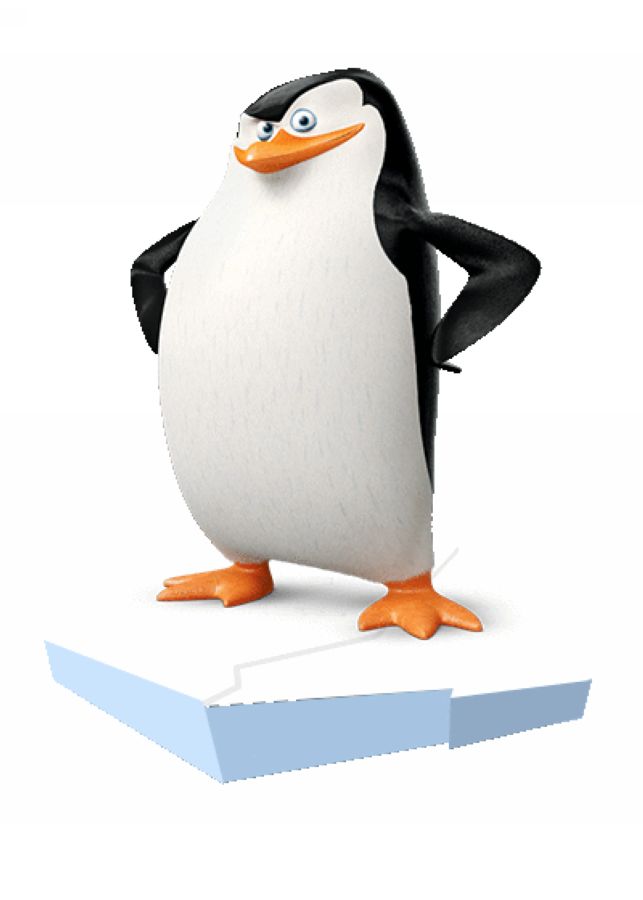 马达加斯加的企鹅插画图片